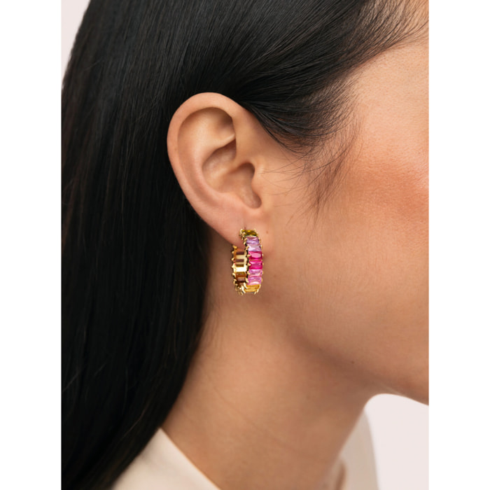 Pendientes Sia Berries Acero Baño Oro