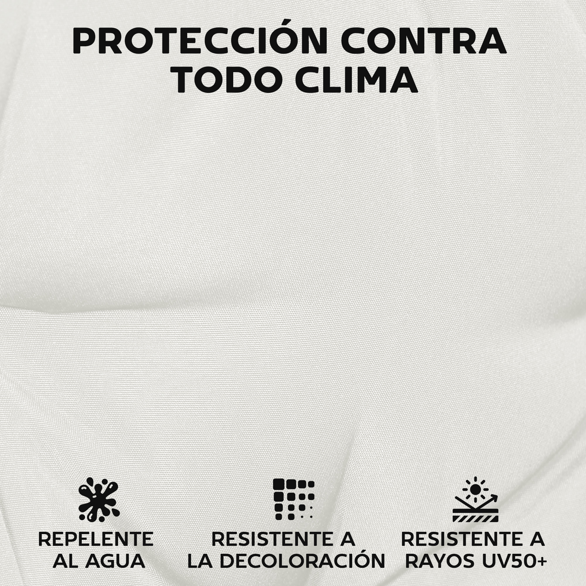Juego de Cojines para Sillas de Comedor, 46x42x7 cm, 6 Piezas, Cojines para Sillas de Jardín con Funda Lavable y Lazos, Impermeable y Anti-UV, Crema