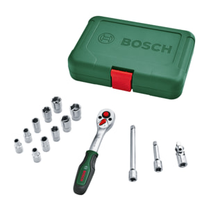 Set 14 pièces avec cliquet 1/4' - BOSCH - 1600A02BY0