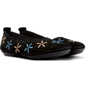 Bailarinas - CAMPER Right Nina Twins - Negro - Cuero Nubuck