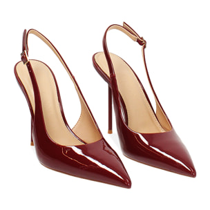 Zapato de salón cereza tacón 10,5 cm