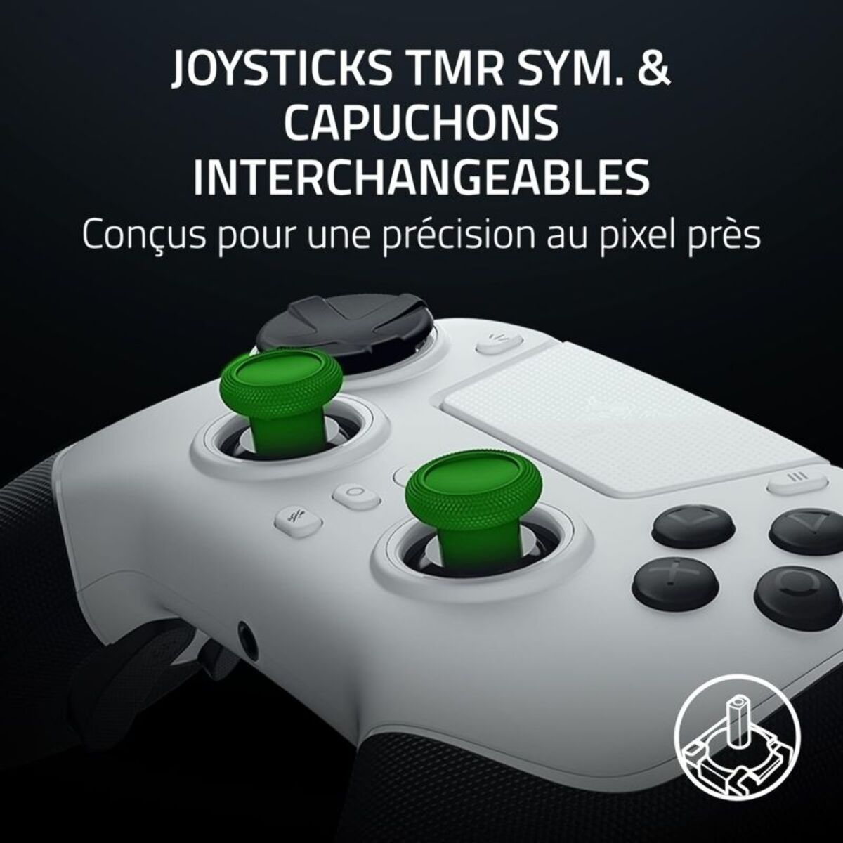 Manette RAZER Raiju V3 Pro Blanc