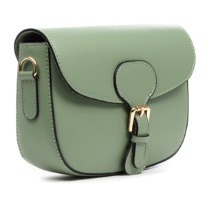 Anghiari borsa a tracolla donna. Pelle autentica finitura Ruga