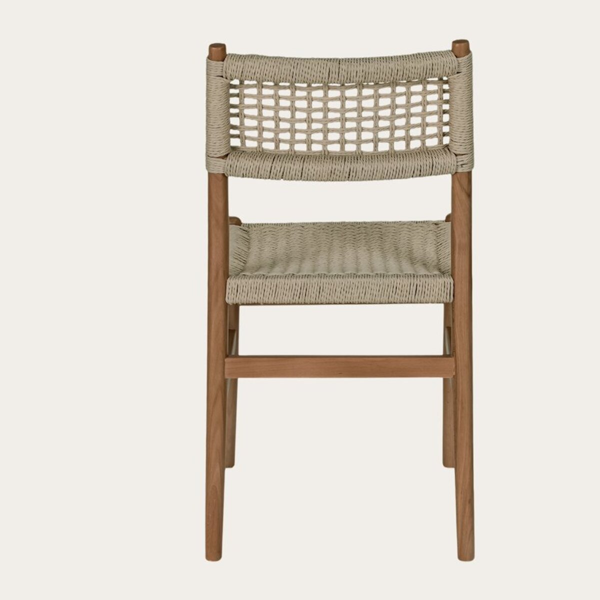 Chaise Amalfi -bois massif de hêtre et corde-couleur naturel 44 x 86 x 55 cm