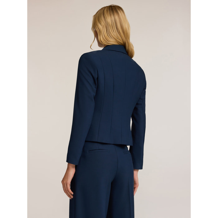 Motivi - Chaqueta blazer corta - Azul