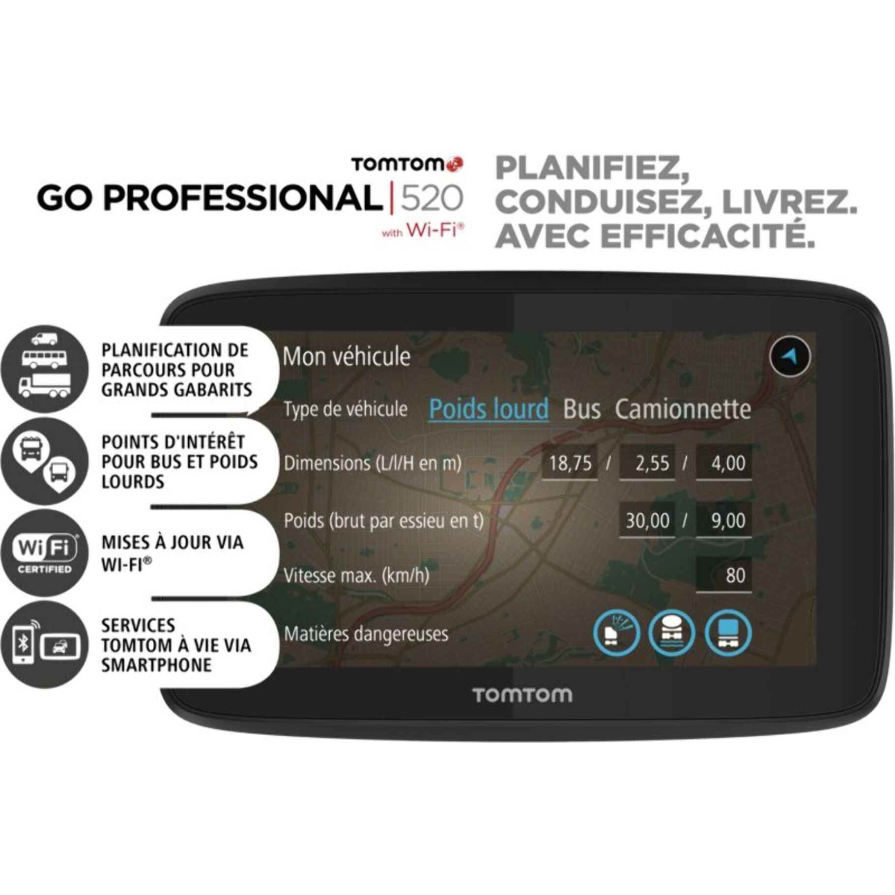 GPS TOMTOM Go Professional 520