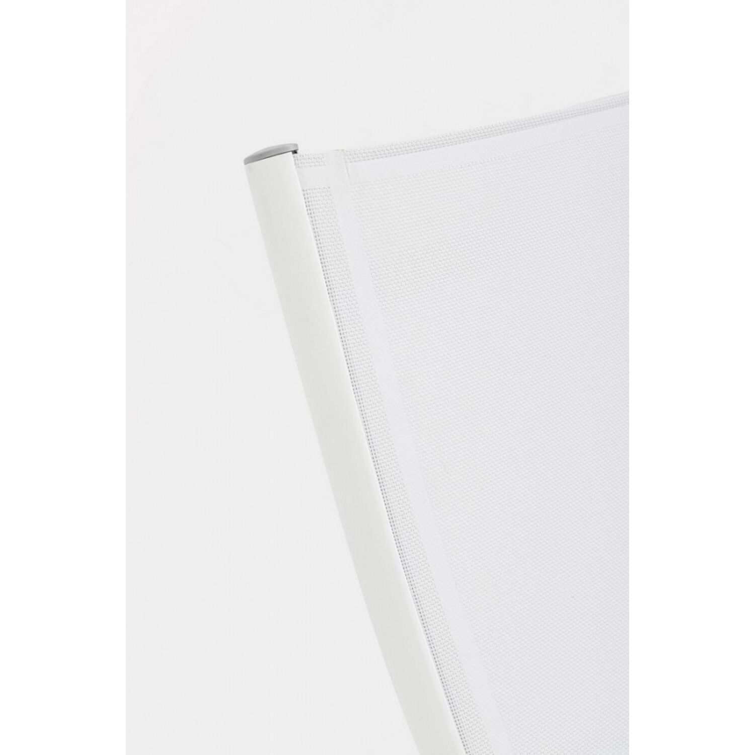 Set di 2 poltrone reclinabili TAYLOR in alluminio e textilene bianco