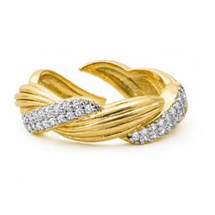 Anillo Riesim acabado oro amarillo 18k