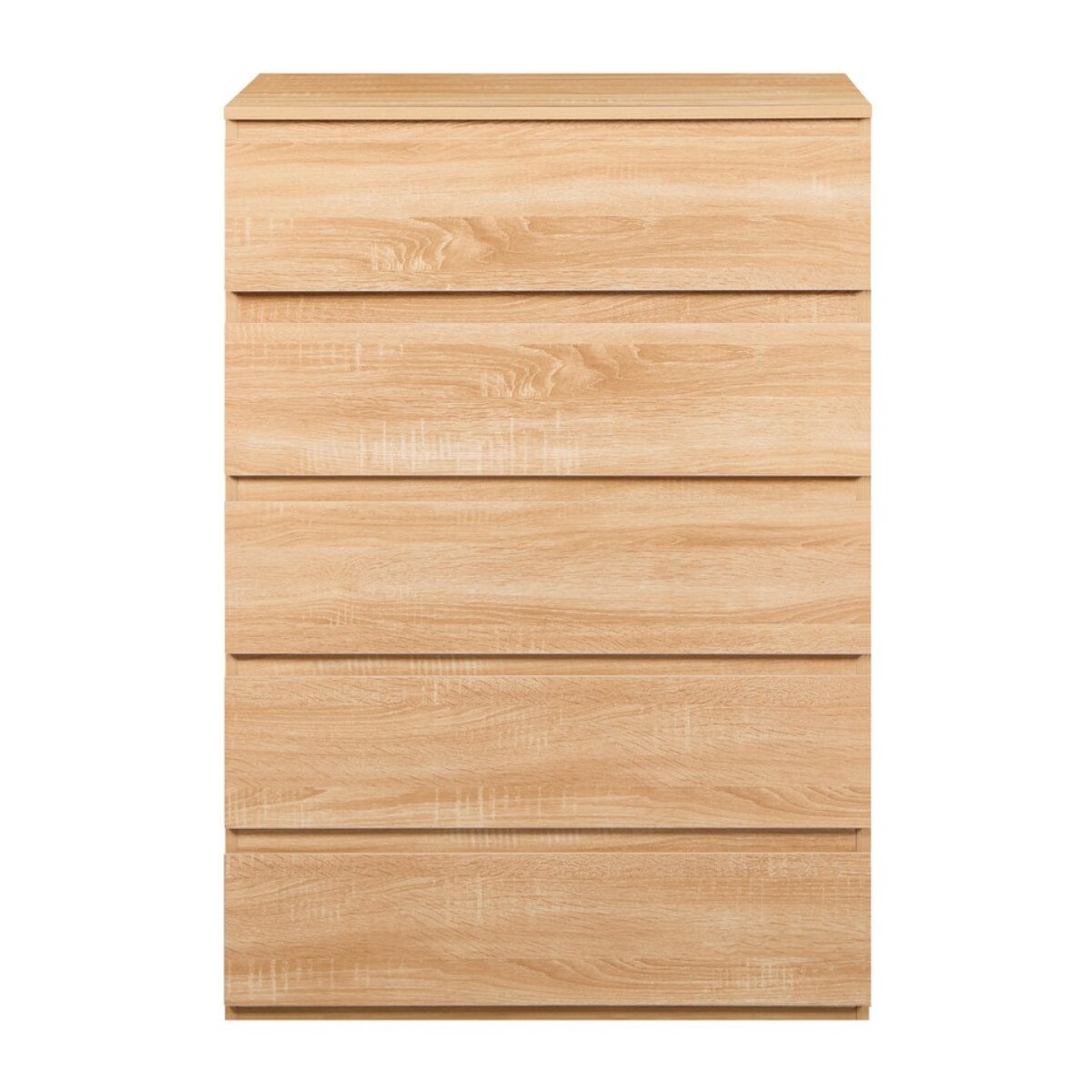 Cassettiera camera da letto con 5 cassetti legno naturale - Vale