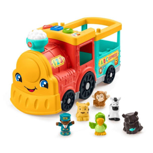 Fisher-Price Little People il trenino dell'ABC Edizione Multilingue, a Spinta con Luci, Musica e Apprendimento Smart Stages unisex Fisher-Price Multicolor