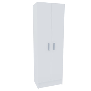 Armadio Armadietto Multiuso A Colonna Con 2 ante e 8 Ripiani Scarpiera Portascarpe Ingresso Camera Da Letto Design Moderno 59 x 37 x 180 Cm Bianco