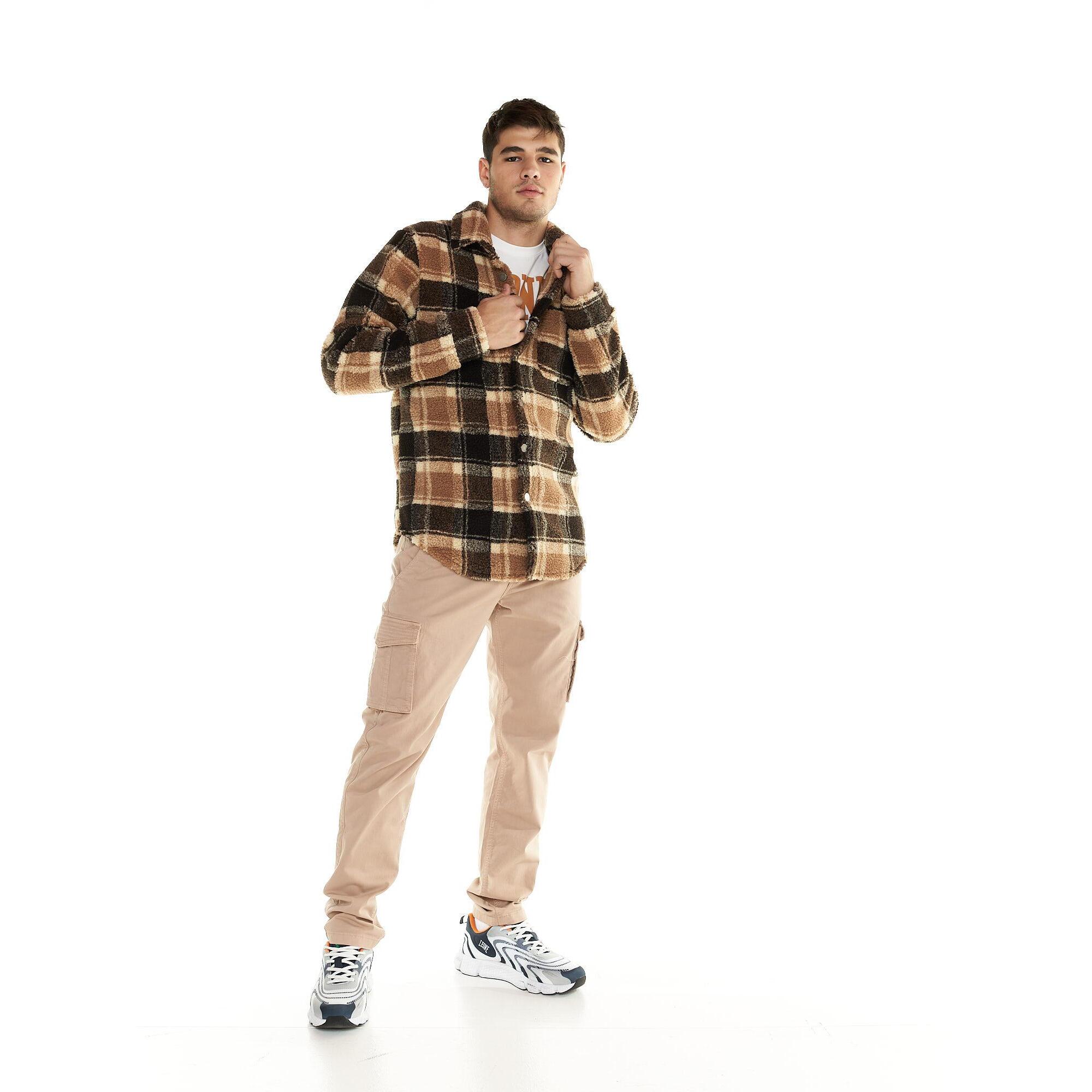 Chaqueta sherpa de hombre Leone con botones Shades