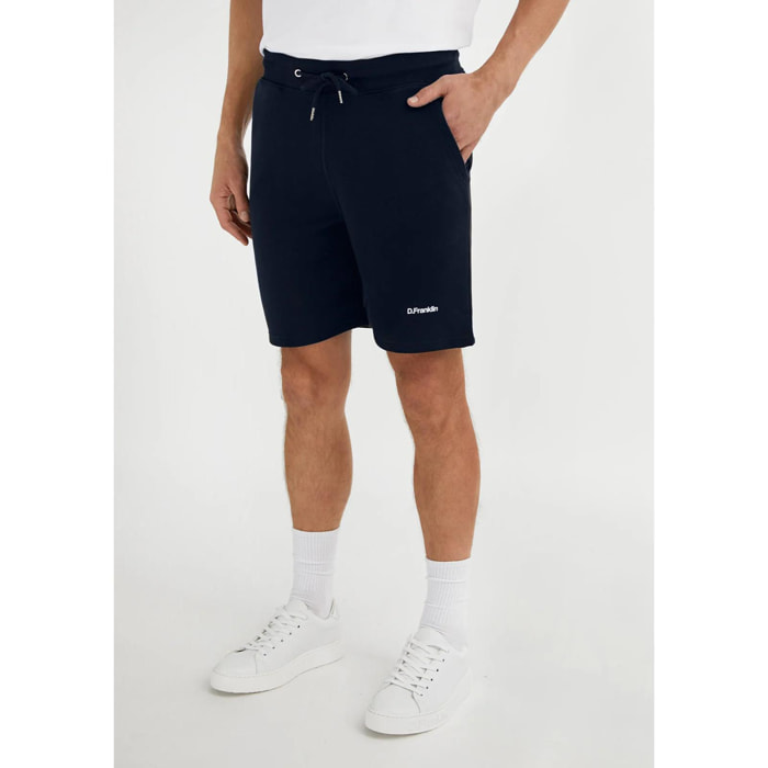 Pantalón Corto Logo Jogger Shorts en Azul Marino D.Franklin