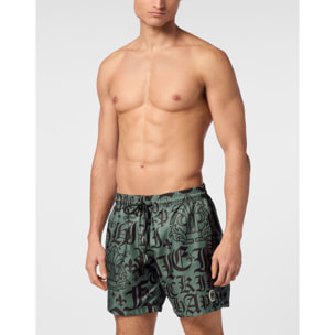 PHILIPP PLEIN Swim Trunks GOTHIC PLEIN