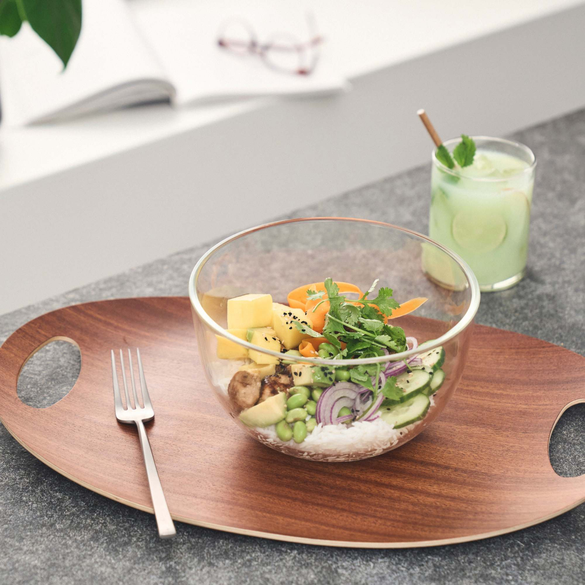 Bol sous vide M / 18 cm, Verre, Transparent