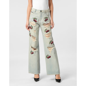 PHILIPP PLEIN Jeans Skater fit CHERRIES