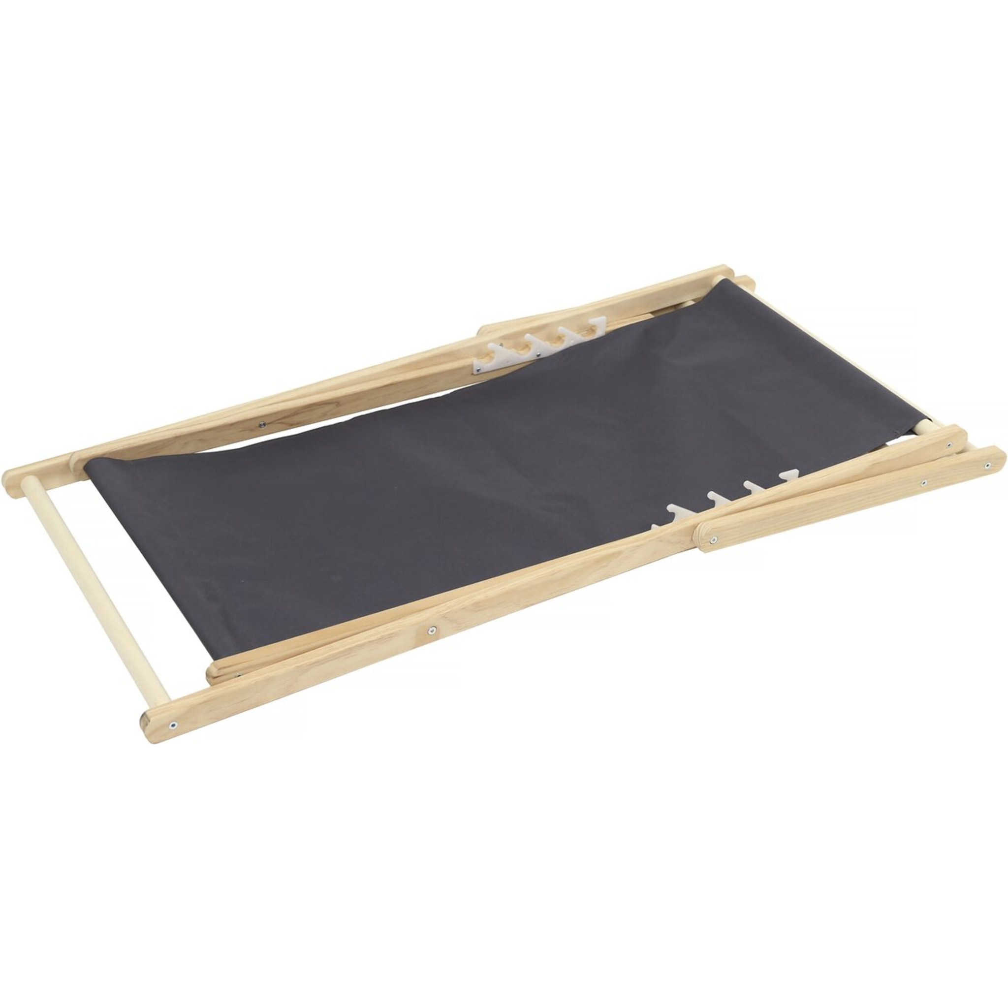 Lot de 2 transats en bois "Chilienne" - 107 x 56.5 x 81 cm - Gris