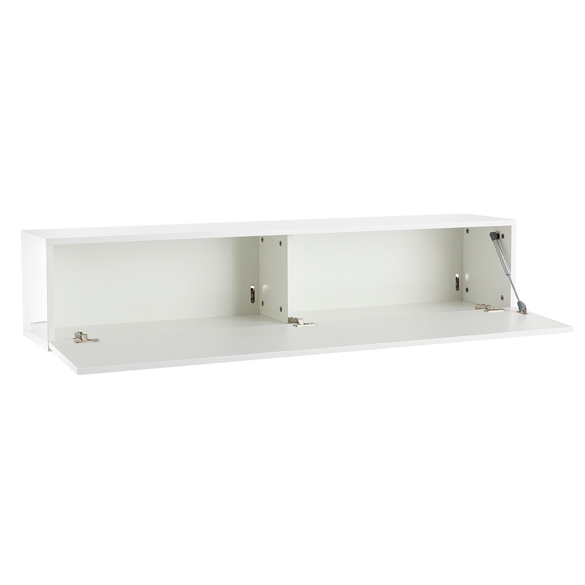 Élément mural TV horizontal blanc laqué brillant L138 cm ETERNEL