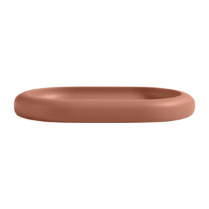 PLATEAU EN POLYRESINE ZAC TERRACOTTA SPIRELLA