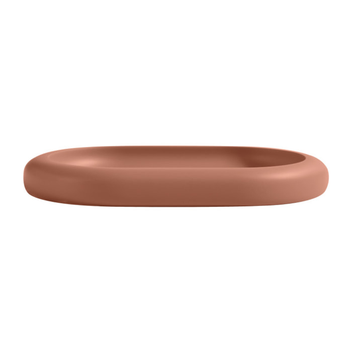 PLATEAU EN POLYRESINE ZAC TERRACOTTA SPIRELLA
