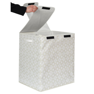 Panier A Linge Double 50x41x57cm