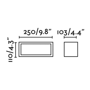 TEJO Aplique gris oscuro