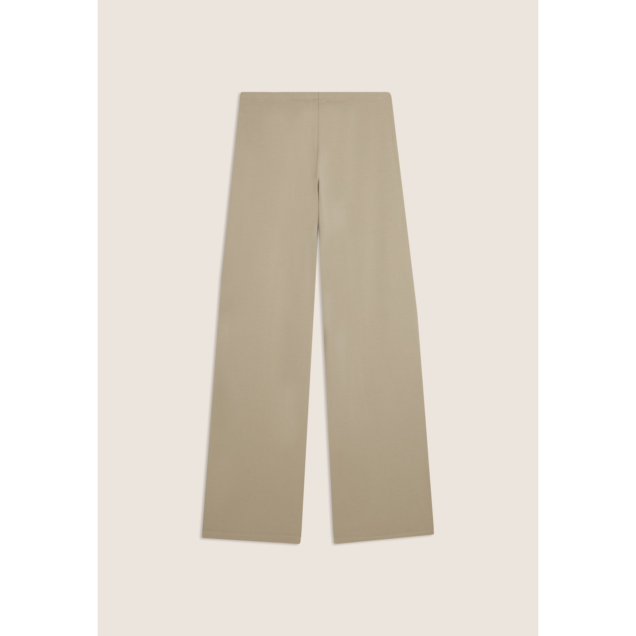 Pantaloni slim con gamba ampia e dettaglio piping