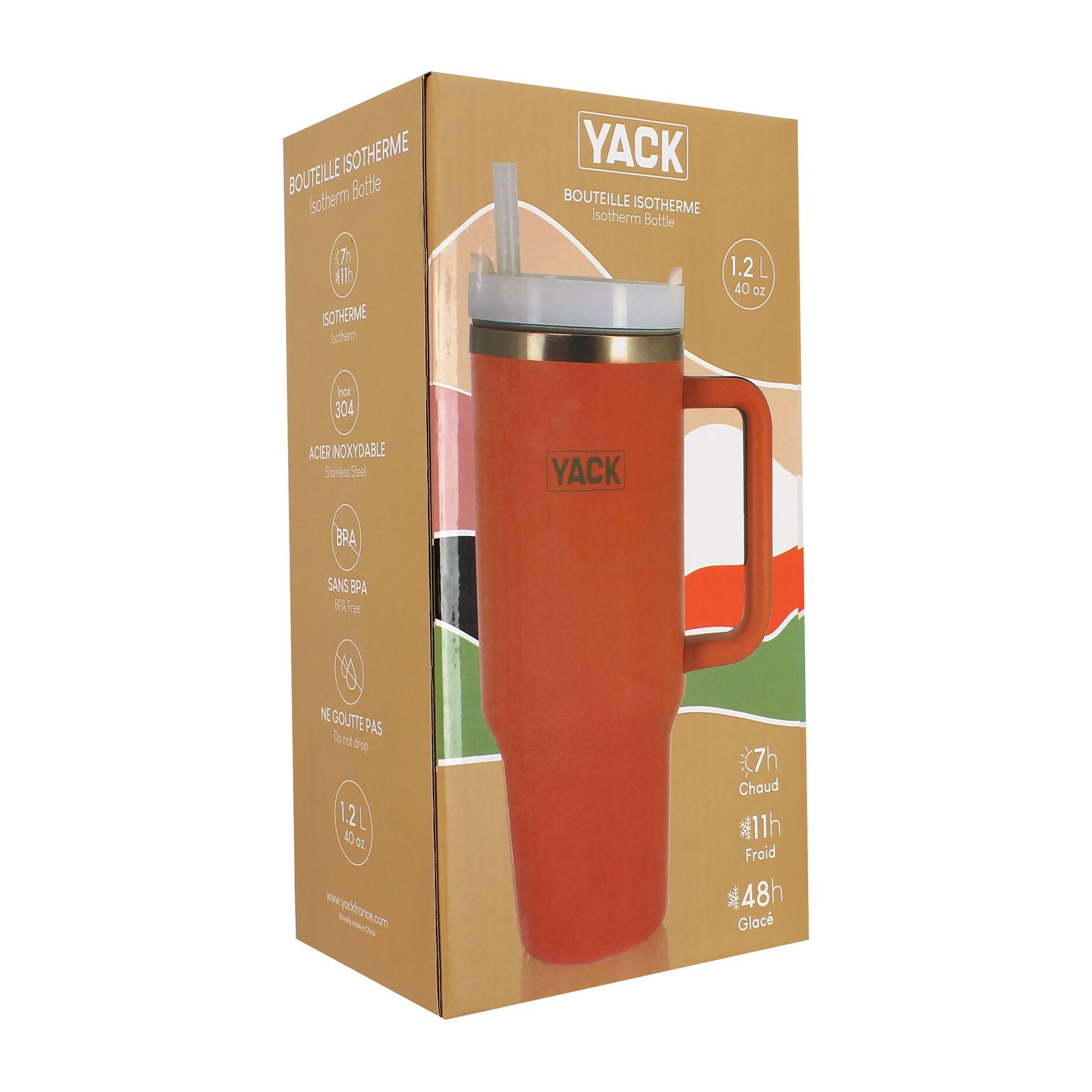 Gobelet isotherme terracotta 1,2L