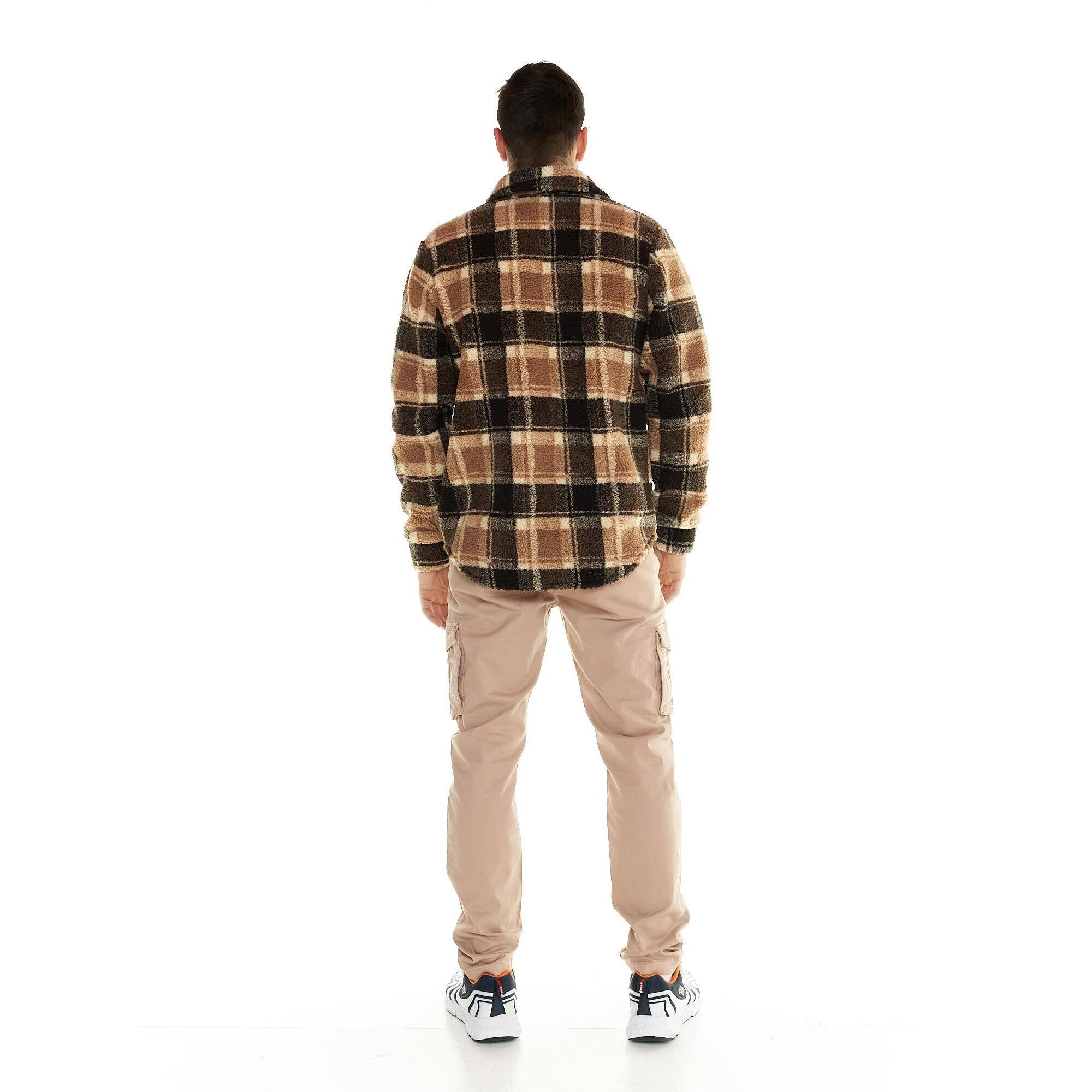 Chaqueta sherpa de hombre Leone con botones Shades