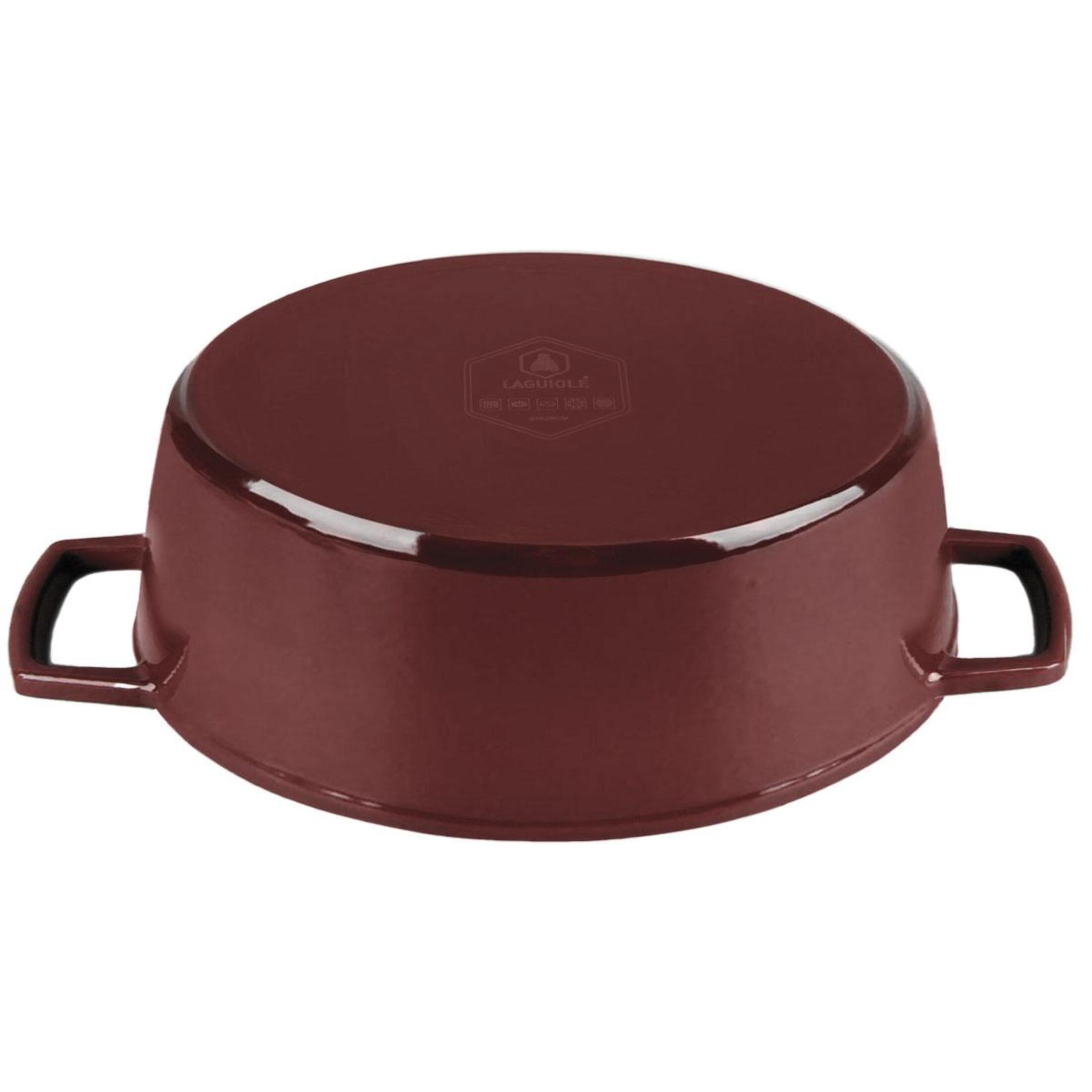 Cocotte en fonte ovale 33cm - "Masseiron Merlot"