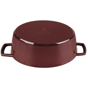 Cocotte en fonte ovale 33cm - "Masseiron Merlot"