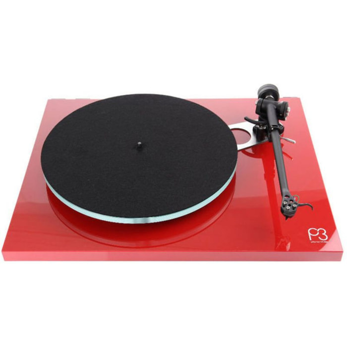 Platine vinyle REGA Planar 3 avec EXACT rouge brillant