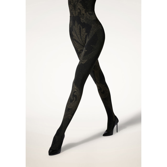 Collant Metallic Jacquard Tights