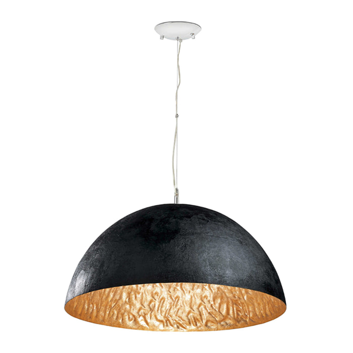 MAGMA Lampe suspension noir et or