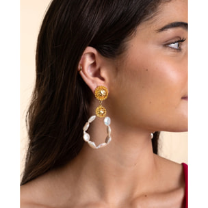 Pendientes de mujer con perlas