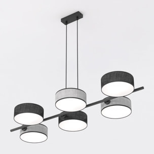 Lampada a sospensione DRUMZ con paralumi cilindrici