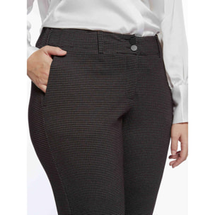 Fiorella Rubino - Pantaloni dritti a quadretti - Grigio