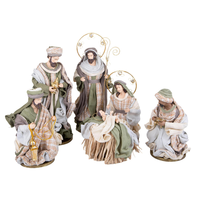 Natività 6 pz con re magi - Pezzi 1 - GRIGIO - Bianchi Dino SpA