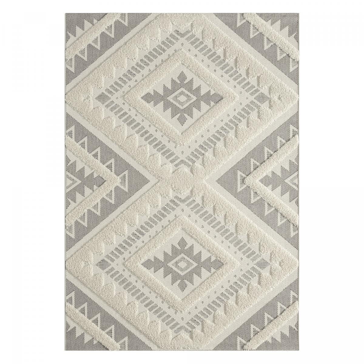 Tapis salon et chambre tissé motif ethnique NEJU