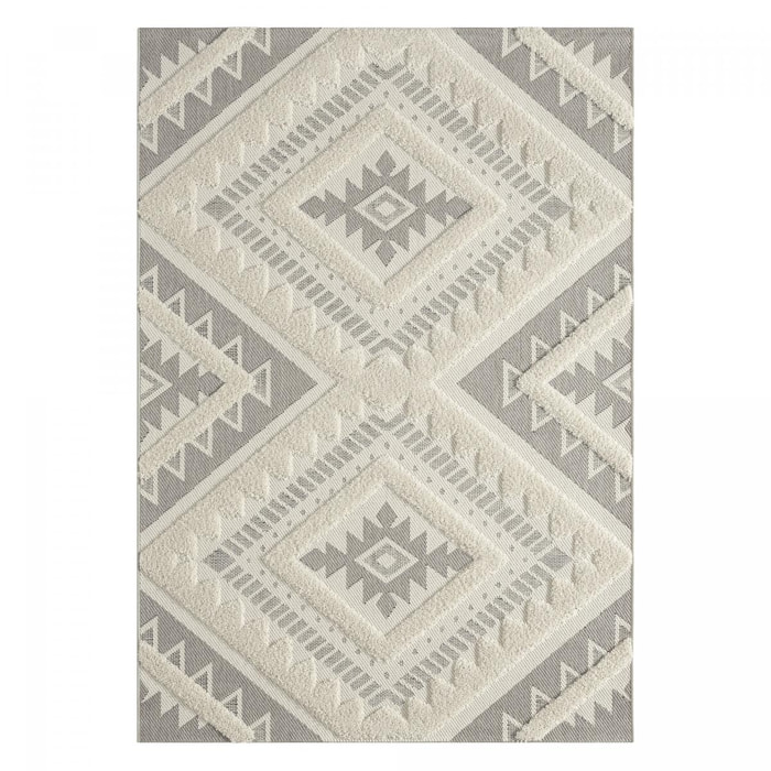 Tapis salon et chambre tissé motif ethnique NEJU