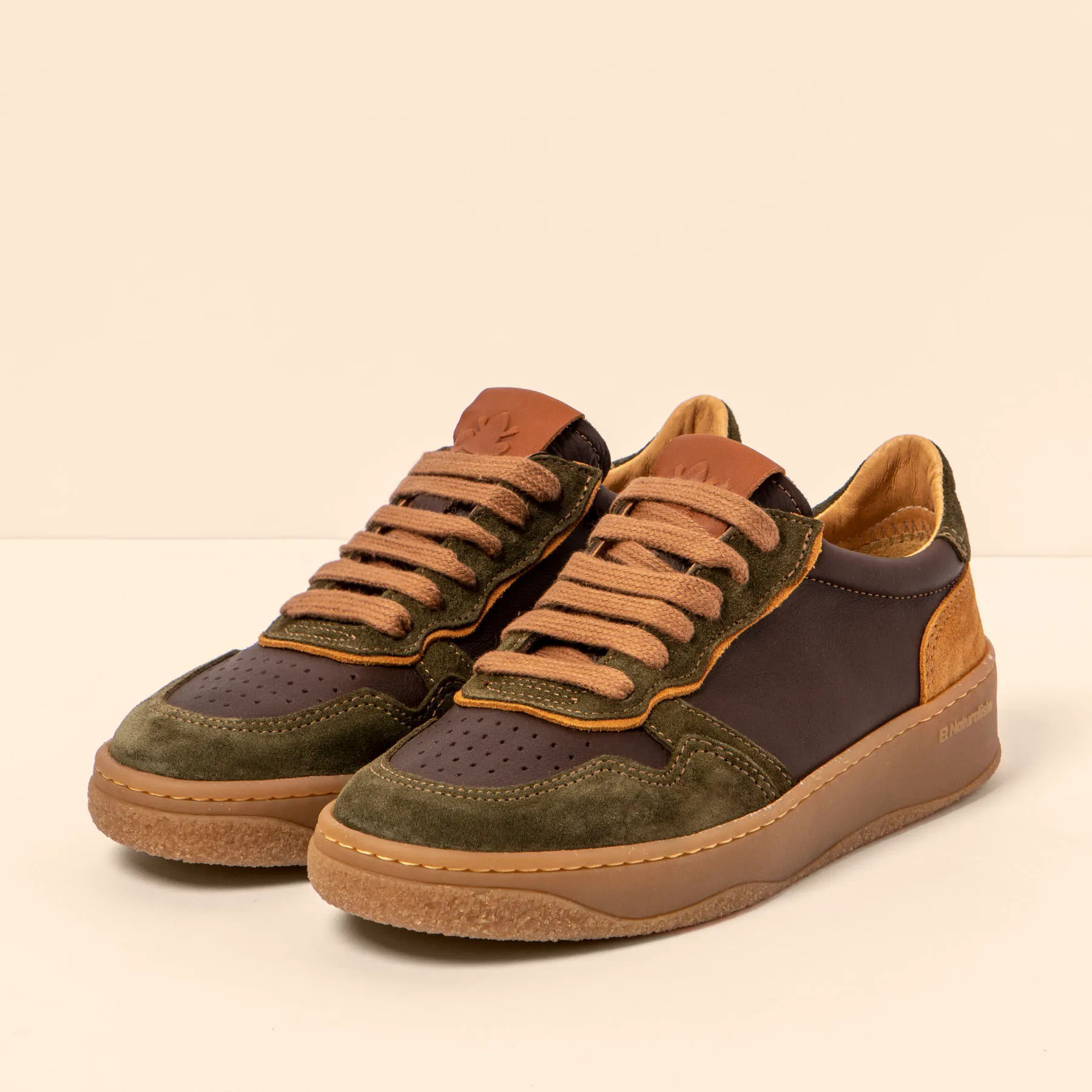 Zapatillas N5844 MULTI LEATHER BROWN/ GEO color Brown