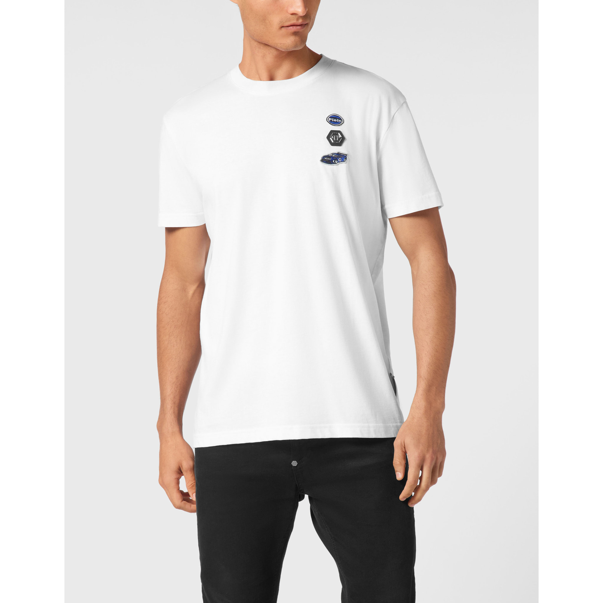 PHILIPP PLEIN T-Shirt Round Neck RACING