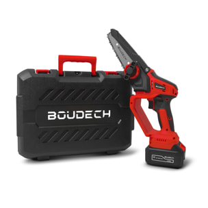 Lazher 20 - Motosega a batteria per potatura Alfa Line, con barra da 5", 1 batteria 4a + caricabatteria