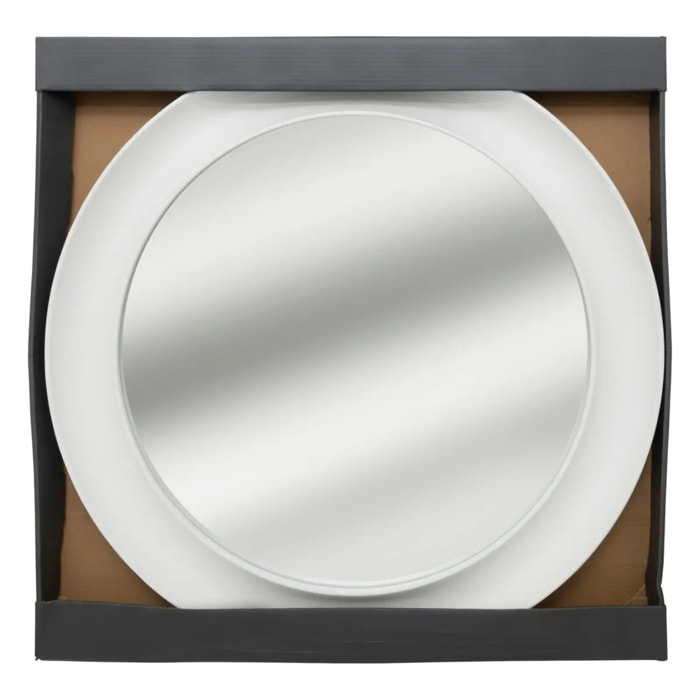 Miroir rond "Solal" D58cm blanc