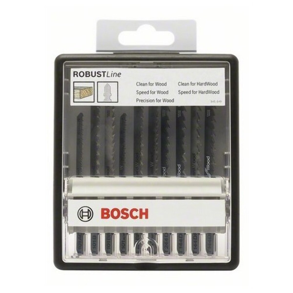 Assortiment de 10 Lames de Scie Sauteuse Wood Expert Robust Line BOSCH - 2607010540