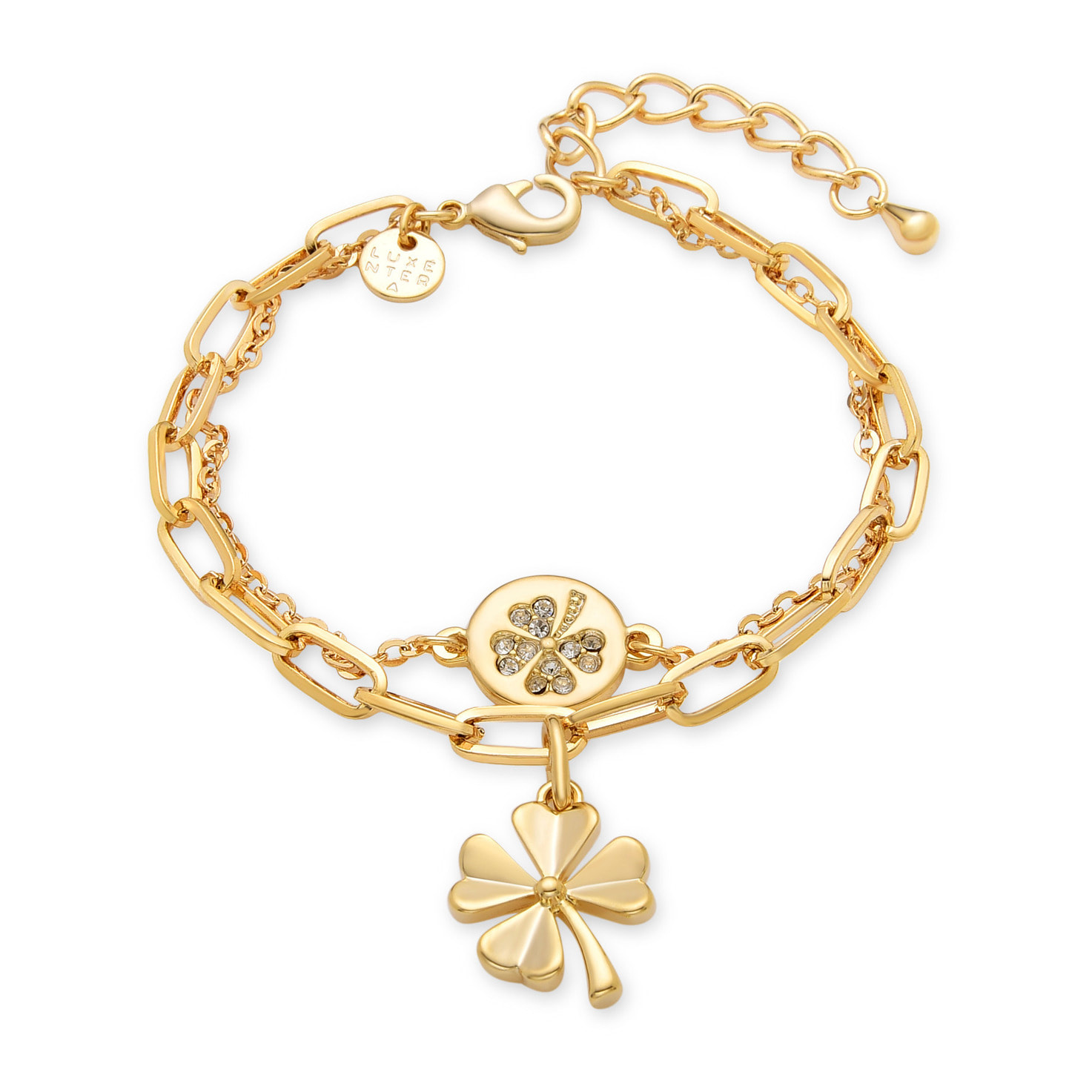 Pulsera de Circonita Brillante acabada en oro amarillo de 18K