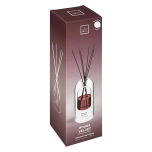 Diffuseur de parfum Ilan 150ml verre rouge velvet