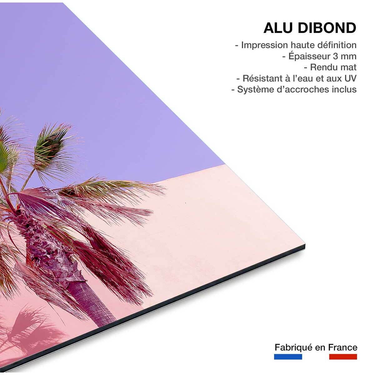 Tableau pink palma Tableau alu Dibond