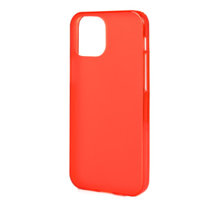 Custodia in silicone per iPhone 13 Mini. Finitura opaca semi trasparente con bordi lucidi.