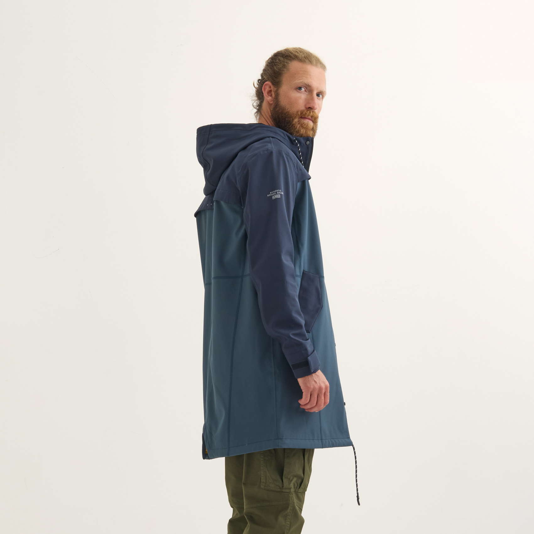 Parka MUNICH Rain lifestyle impermeable hombre de poliéster petroleo